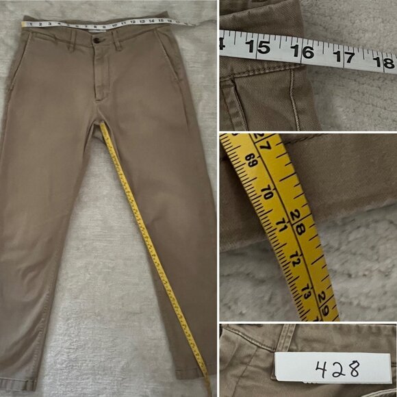 Hennepin Chino Mens Pants 32Wx30L Khaki by Goodfellow and Co Tan - Picture 6 of 6